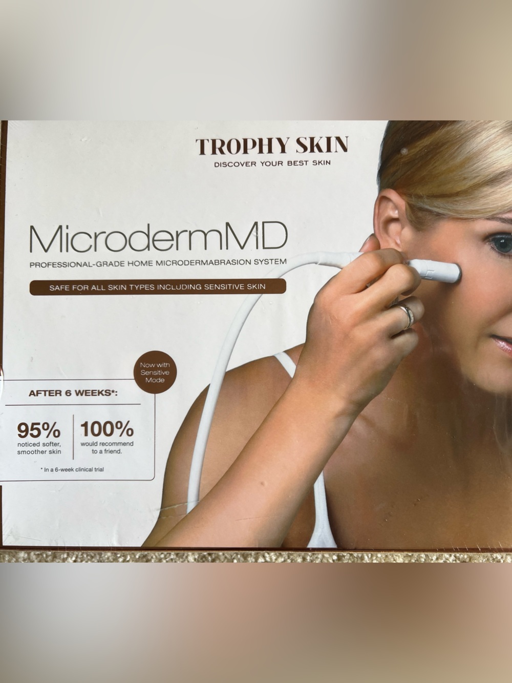 MicrodermMD Professional Microdermabrasion Device - White